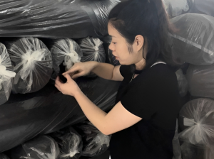 Polyester Spandex Fabrics Dyed Black Colors插图2