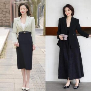 95% Polyester 5% Spandex Scuba Crepe Knit Fabric Twist For Women Suits And Dresses插图5