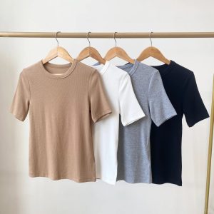 Stretch Cotton Spandex 40S Compact Odell Rib Knitted Fabric For Shirt插图4