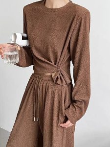 Polyester Spandex Fabric With Wrinkle Design For Fashion Clothing插图4