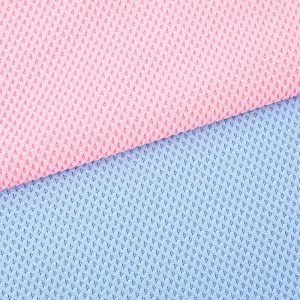 Jacquard Heart-Shaped Mesh Honeycomb Pineapple Grid Knit Fabric For Garment插图3