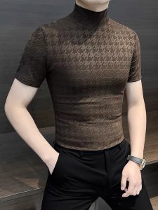 Diamond Lattice Jacquard Knit Fabric Supplier For Fashion Clothing插图4