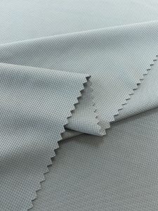 Elastic 87% Polyester 13% Spandex Fine Plaid Fabric for Casual & Business Wear插图3