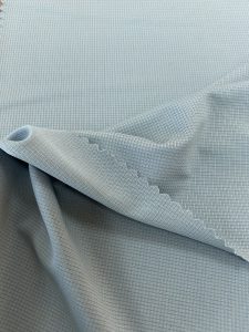 Elastic 87% Polyester 13% Spandex Fine Plaid Fabric for Casual & Business Wear插图