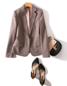 Elastic 87% Polyester 13% Spandex Fine Plaid Fabric for Casual & Business Wear插图7