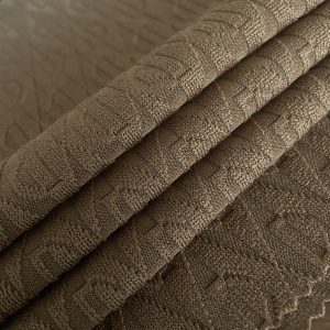 Jacquard Letters Interweave Design Cool Cotton Knitted Fabric Fresh Garment Wholesale插图2
