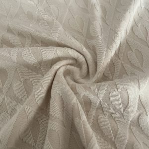 Jacquard Heart Shape Design Cool Cotton Knitted Fabric Fresh Clothing Wholesale插图2