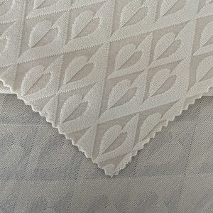 Jacquard Heart Shape Design Cool Cotton Knitted Fabric Fresh Clothing Wholesale插图1