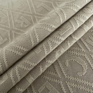 Jacquard Letter Design Cool Cotton Knitted Fabric Fresh Clothing Wholesale插图