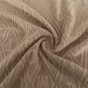 Jacquard Letter Design Cool Cotton Knitted Fabric Fresh Clothing Wholesale插图3